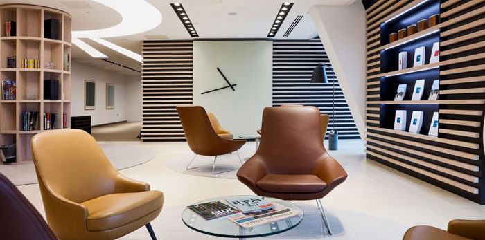 金融信息公司辦公室裝修設(shè)計效果圖