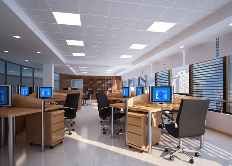綜合性辦公室照明設(shè)計(jì)效果圖