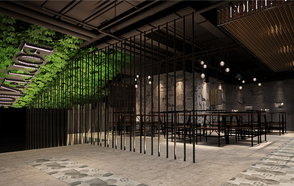 火鍋店裝修設計效果圖