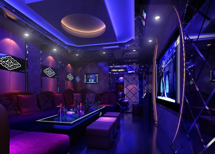 番禺富華國際KTVvip包廂裝修設計案例效果圖