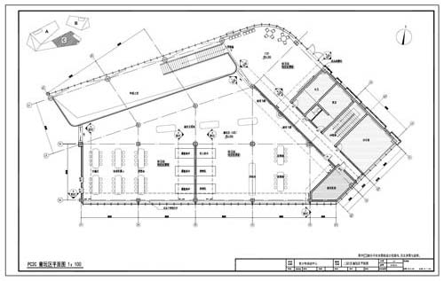 青少年活動中心深化設計施工圖二層C區童玩區平面圖