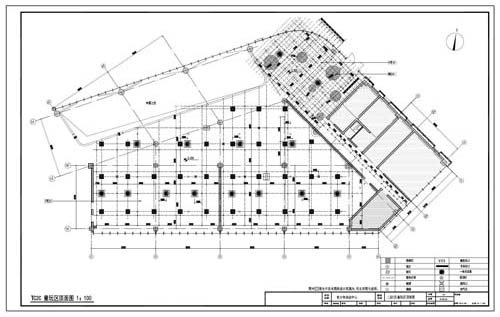 青少年活動中心深化設計施工圖二層C區童玩區頂面圖