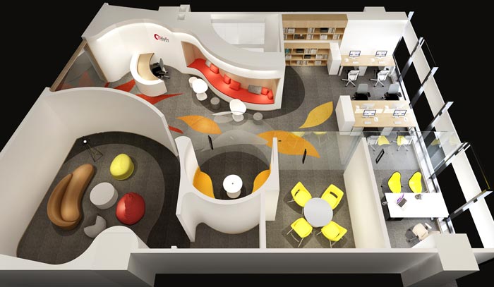 小戶型辦公室設(shè)計(jì)方案平面圖