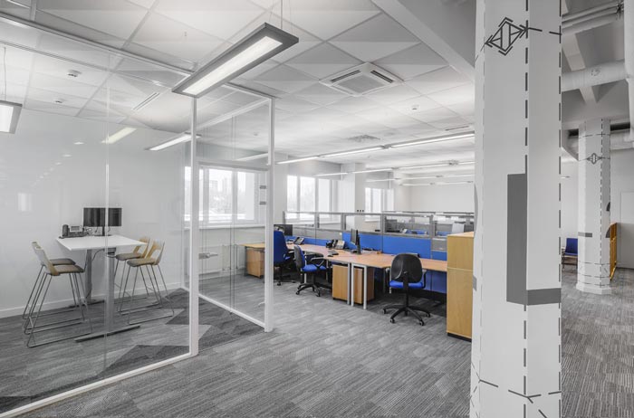 包裝公司辦公室辦公空間裝修設計案例效果圖