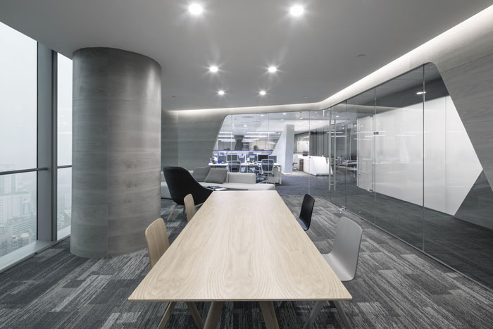 培訓機構辦公室接待區域裝修設計案例效果圖