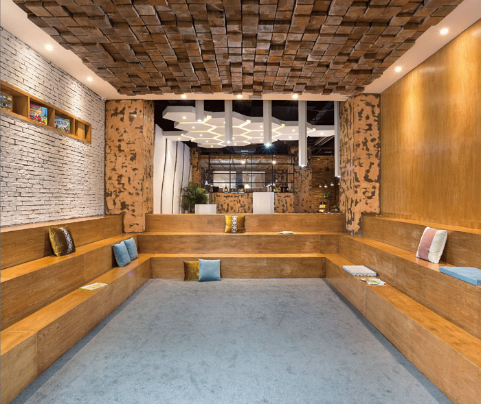 少兒教育機構閱讀區域裝修設計案例效果圖