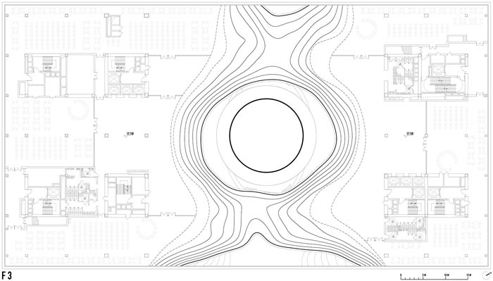 天津濱海圖書館三層平面圖