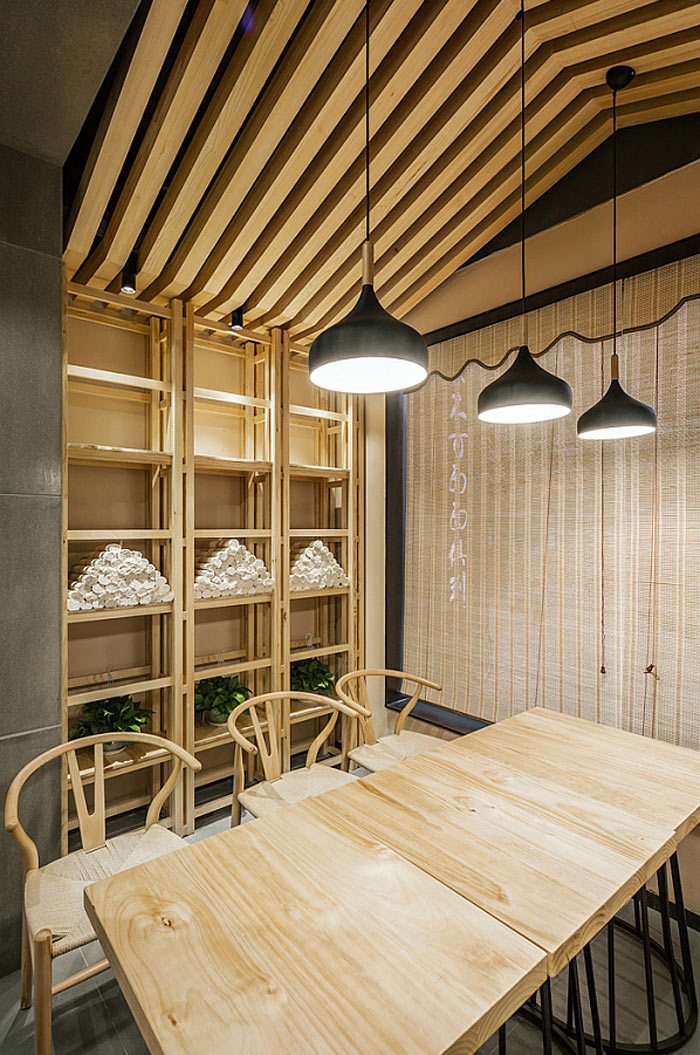 特色面館包廂內部裝修設計效果圖