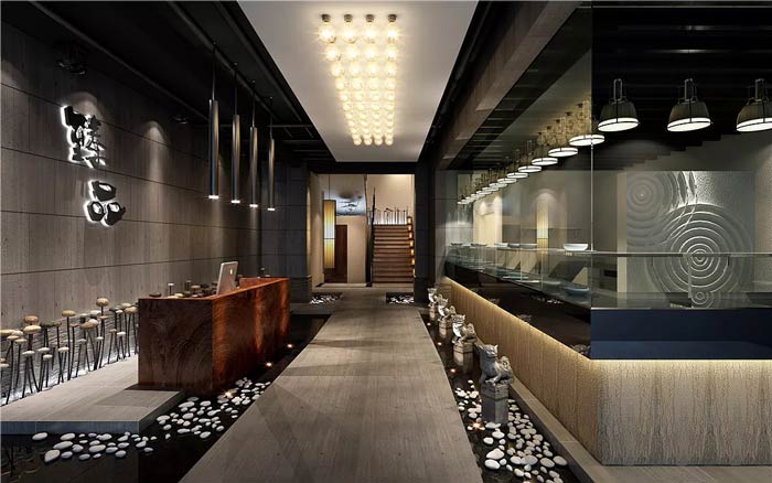 肥牛火鍋店前臺裝修設計效果圖