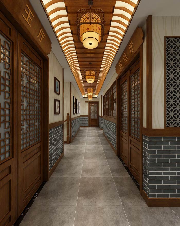 農(nóng)家私房菜過道裝修設(shè)計效果圖