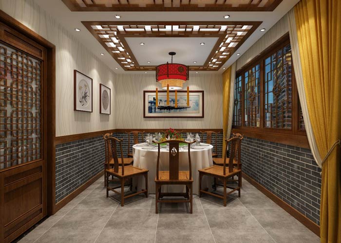 農(nóng)家私房菜內(nèi)包廂裝修設(shè)計效果圖