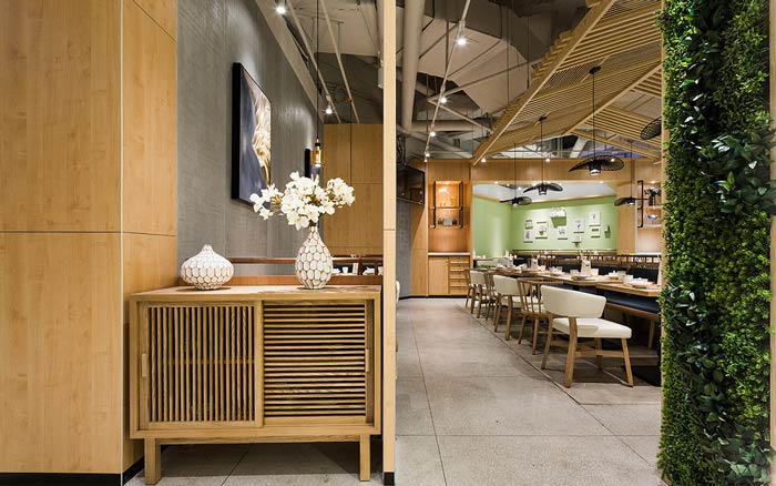 串串香小吃店擺放柜裝修設(shè)計效果圖