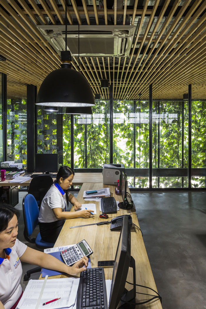 服裝廠房二樓辦公區裝修設計效果圖