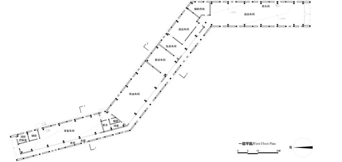 茶籽油廠房裝修設計平面圖