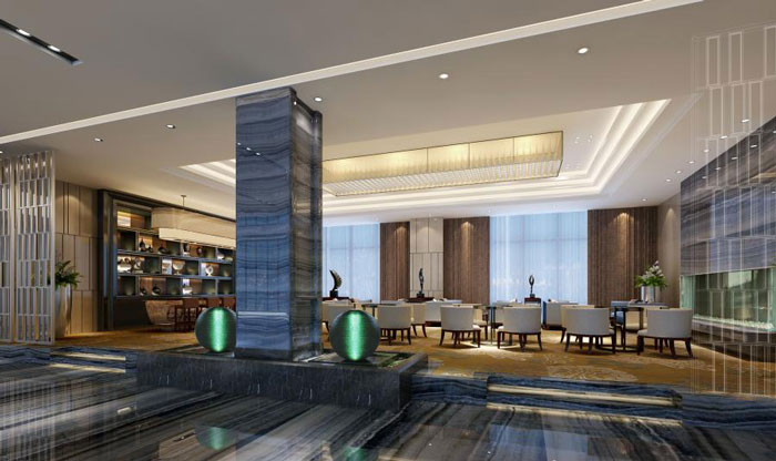 杭州濱江寫字樓接待區裝修設計效果圖