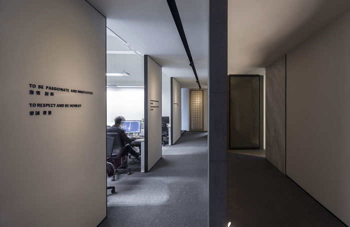 新中式辦公室辦公區裝修設計效果圖