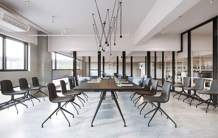 家居公司辦公室會議室裝修設計效果圖