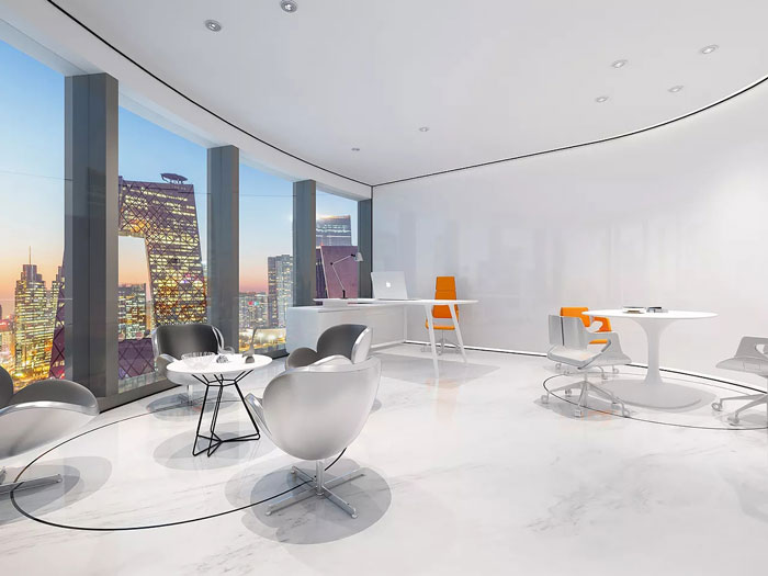 集團辦公室休息區裝修設計效果圖