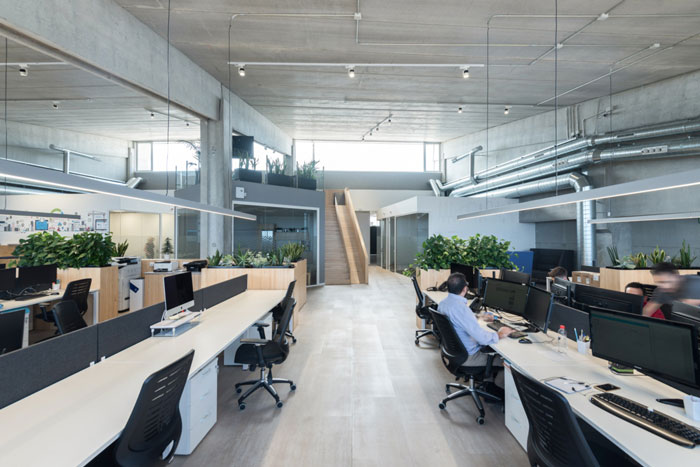 貨運公司辦公室辦公區裝修設計效果圖
