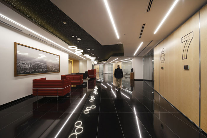 新辦公樓三樓接待區裝修設計效果圖