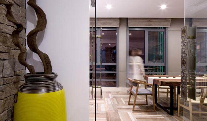 杭州300平方辦公室會議進門區裝修設計效果圖