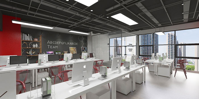 新辦公室辦公區(qū)裝修設(shè)計效果圖