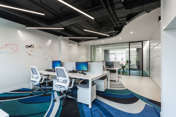 IT公司辦公室辦公區(qū)裝修設計效果圖