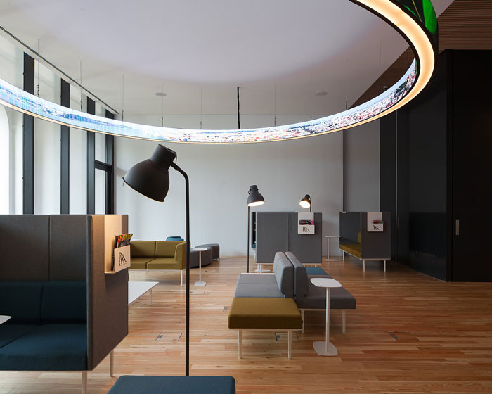 舊倉庫辦公室交流區改造裝修設計效果圖