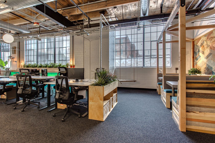 策劃公司辦公室辦公區裝修設計效果圖