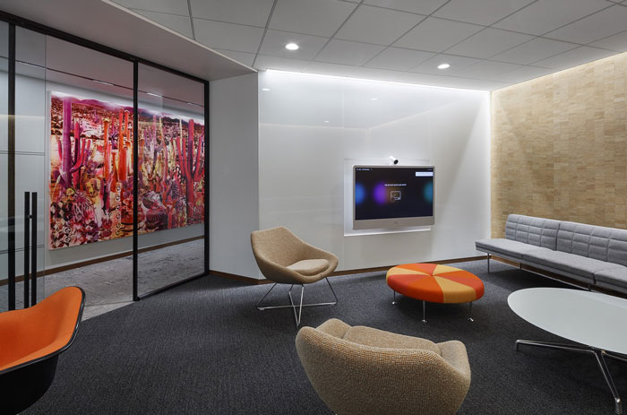 極簡風格辦公室休息區裝修設計效果圖