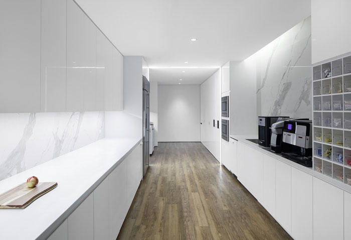 極簡風格辦公室茶水間裝修設計效果圖