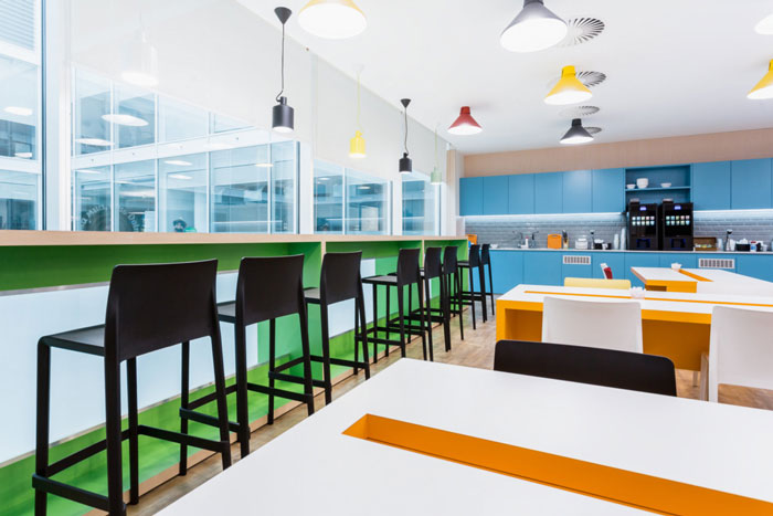 環保辦公室吧臺裝修設計效果圖