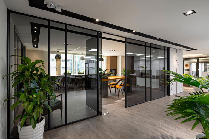 杭州富陽(yáng)辦公樓茶水間裝修設(shè)計(jì)效果圖