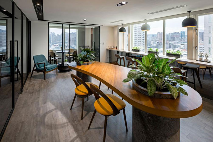 杭州富陽(yáng)辦公樓茶水間裝修設(shè)計(jì)效果圖