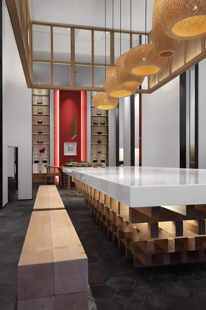 新中式風格辦公室會議區(qū)設計方案