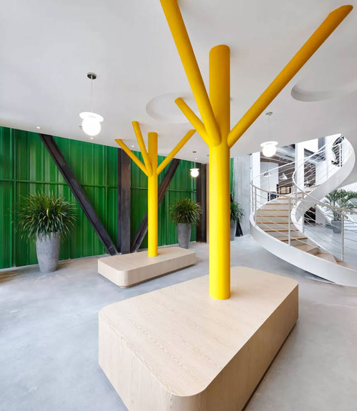 廢舊工廠改造辦公室休息區(qū)裝修設計效果圖