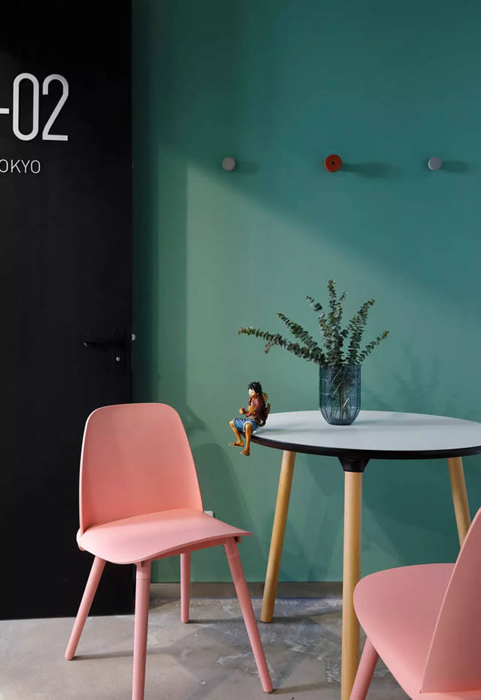 廢舊工廠改造辦公室交流區(qū)裝修設計效果圖