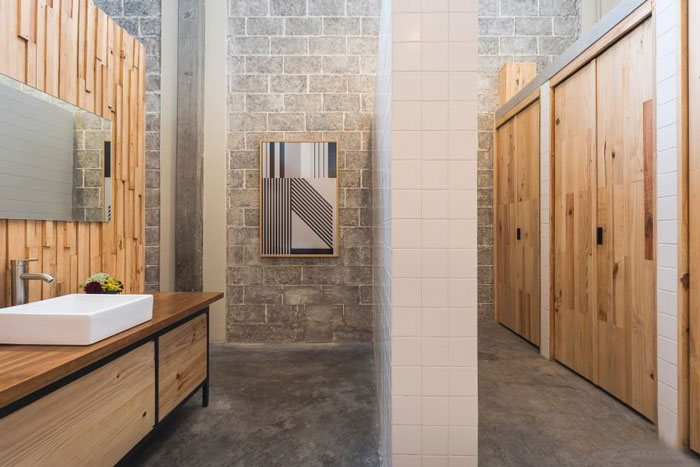 工廠辦公室衛生間改造裝修設計效果圖