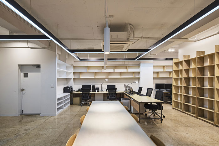 服裝廠房辦公室辦公區裝修設計效果圖