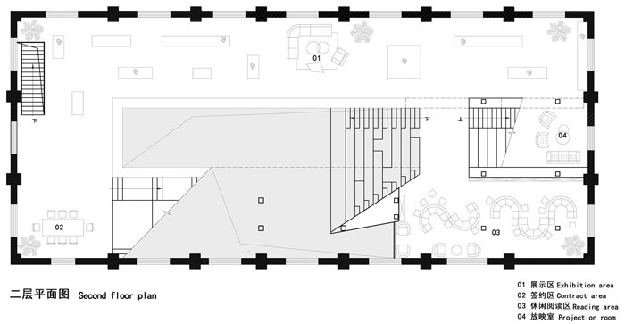 廠(chǎng)房改造辦公室二層平面圖