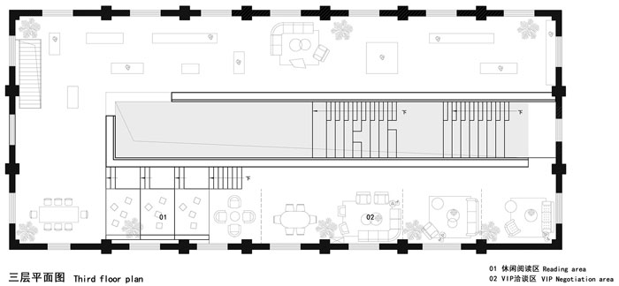 廠(chǎng)房改造辦公室三層平面圖