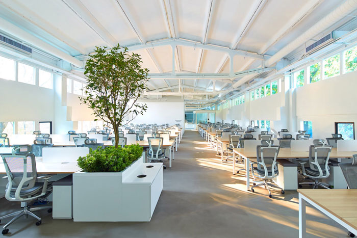 廠房辦公樓辦公區裝修設計效果圖