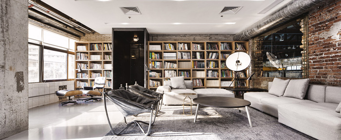 廠(chǎng)房辦公空間休息區(qū)改造裝修設(shè)計(jì)效果圖