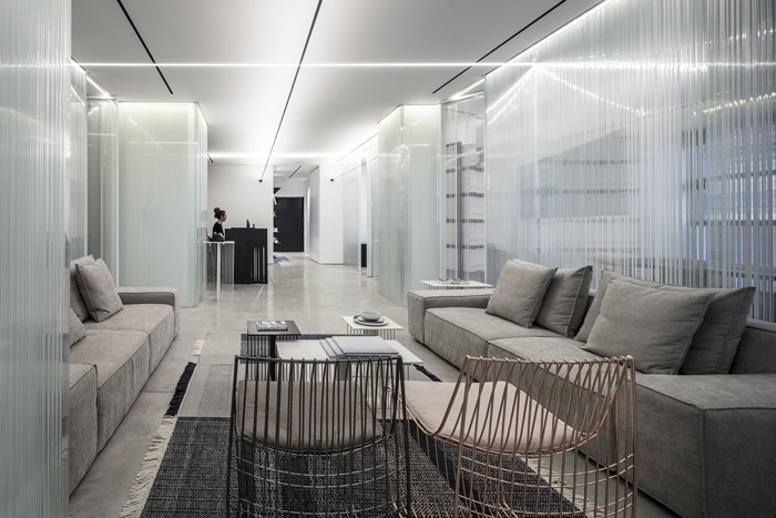 物業公司辦公室進門區裝修設計效果圖