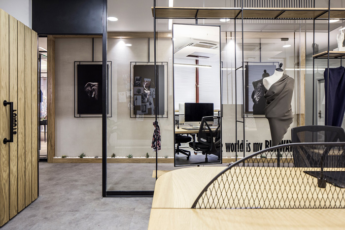 時裝公司辦公室辦公區裝修設計效果圖