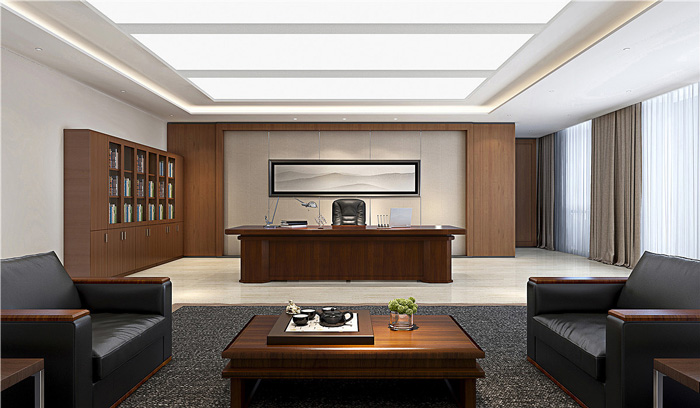 寫字樓總經理辦公室裝修設計效果圖
