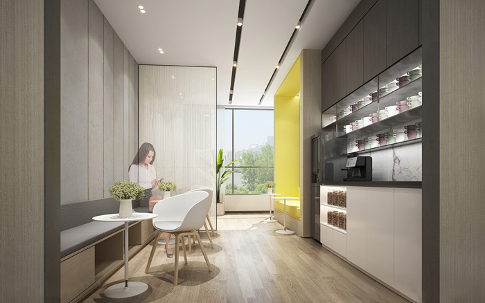 藝術(shù)學校休息區(qū)裝修設(shè)計效果圖