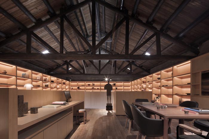 陽朔糖舍酒店書吧裝修設計效果圖