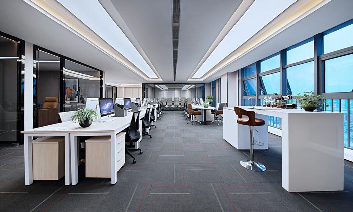 金融公司辦公區(qū)裝修設計效果圖