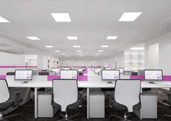 化妝品辦公室辦公區(qū)裝修設(shè)計效果圖